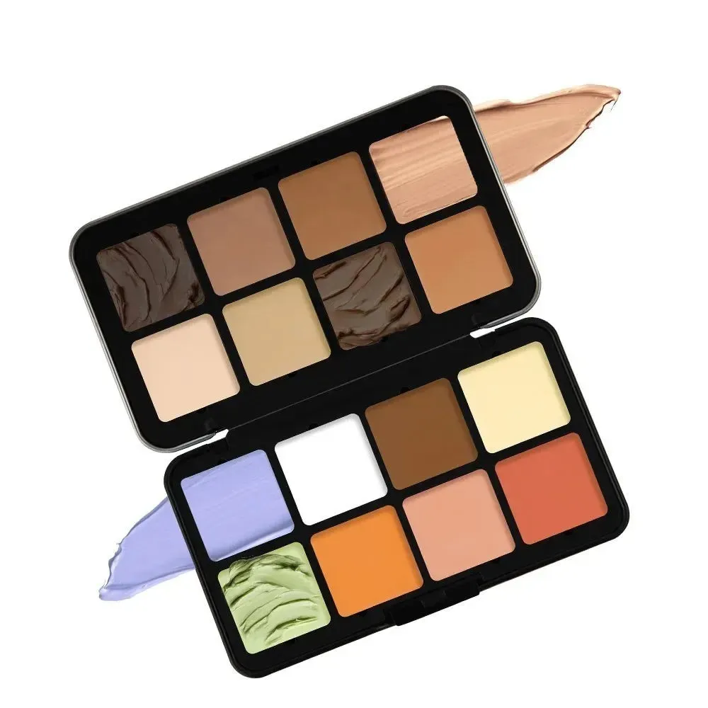 12-Color Box Multi-Color Cream Concealer Contour Blush and Highlighter Palette Makeup