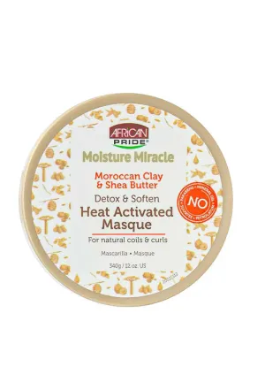 African Pride Moisture Moroccan Clay & Shea Butter Heat Activated Masque 340g