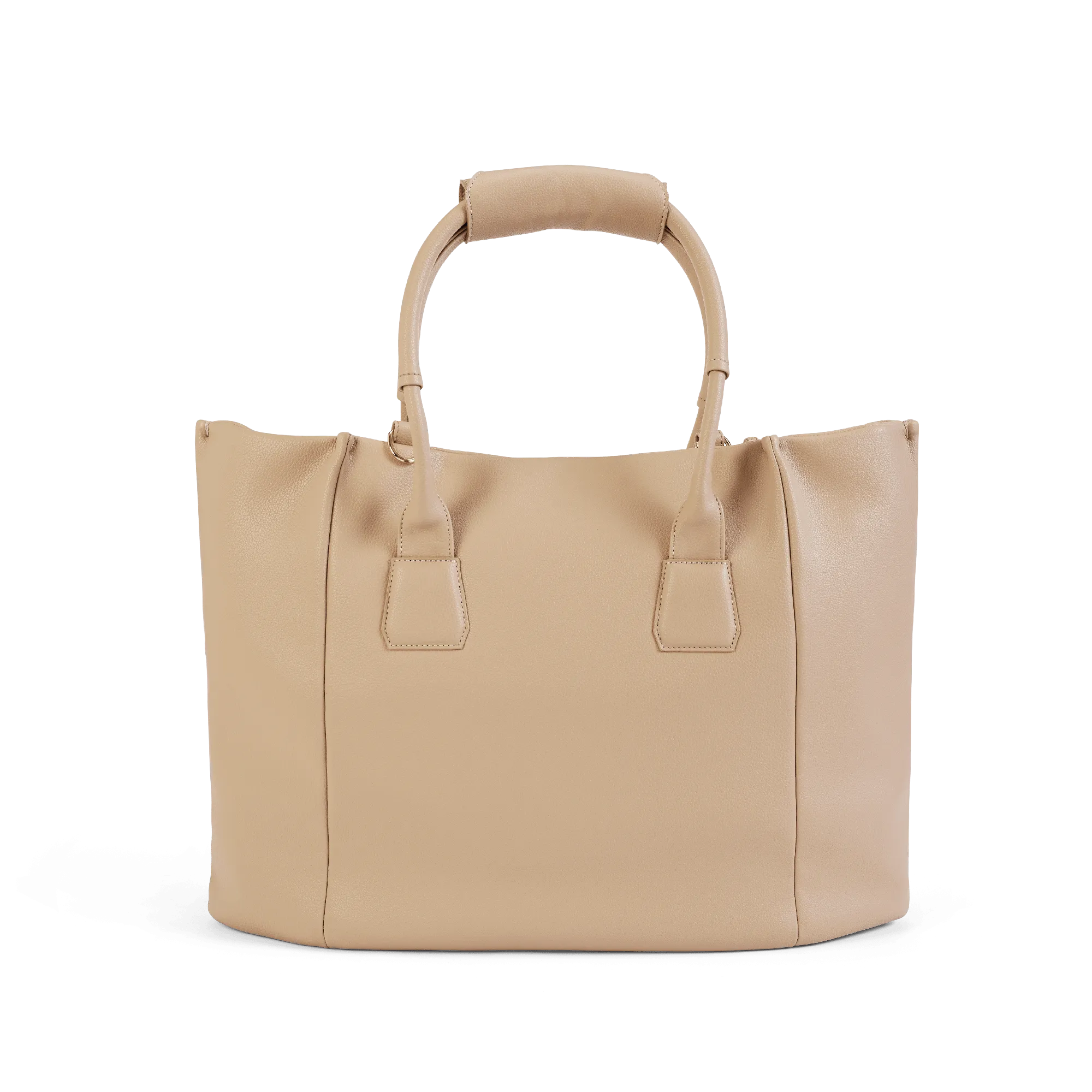 Angel Extra Large Vegan Leather Shopper Bag | Beige