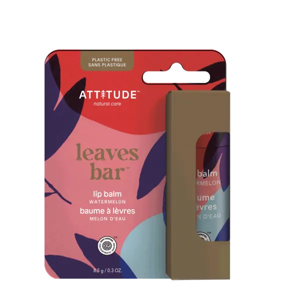 Attitude- Leaves Bar Lip Balm Watermelon