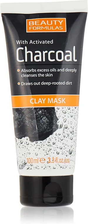 Beauty Formulas Charcoal Activated Clay Mask 100ml