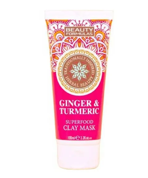 Beauty Formulas Ginger And Turmeric Superfood Clay Mask 100ml