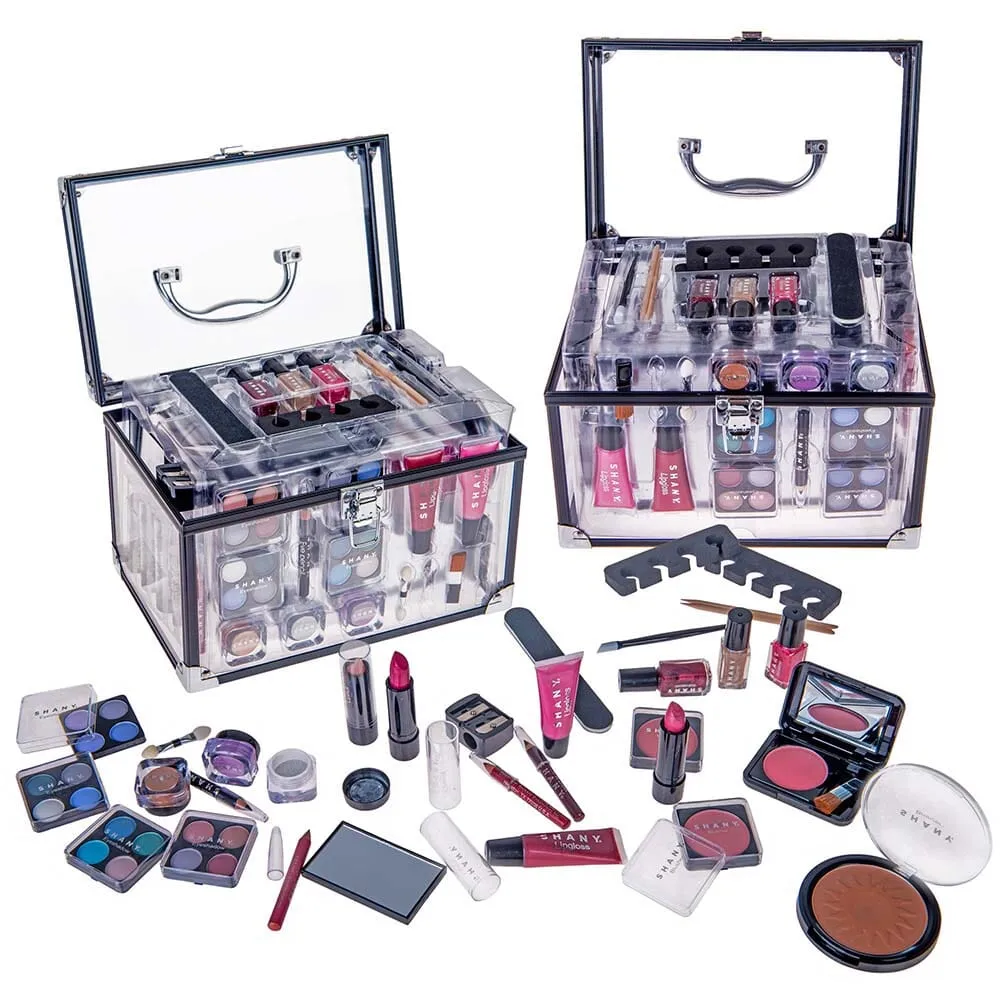 Carry All Trunk Makeup Set - Silver