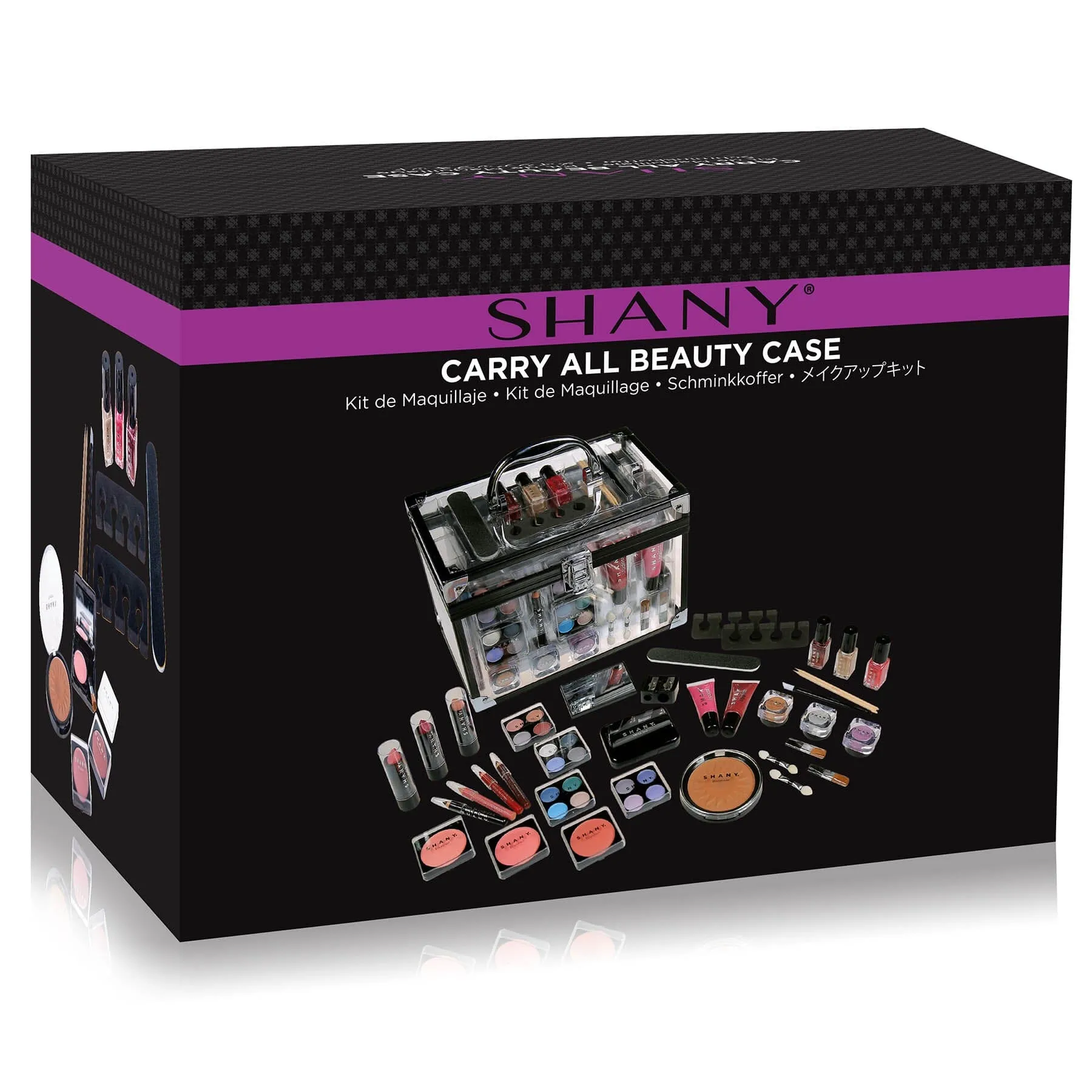 Carry All Trunk Makeup Set - Silver