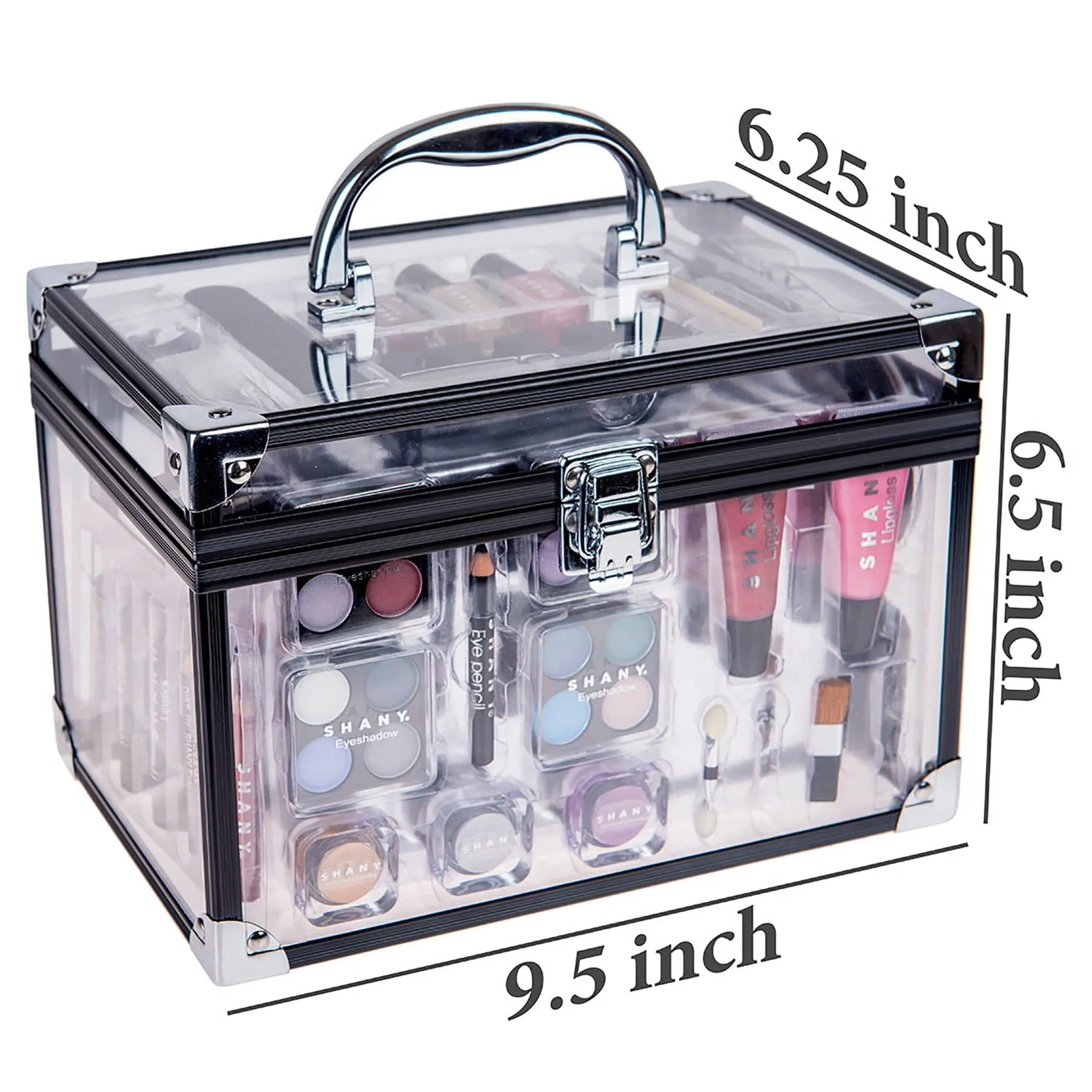 Carry All Trunk Makeup Set - Silver