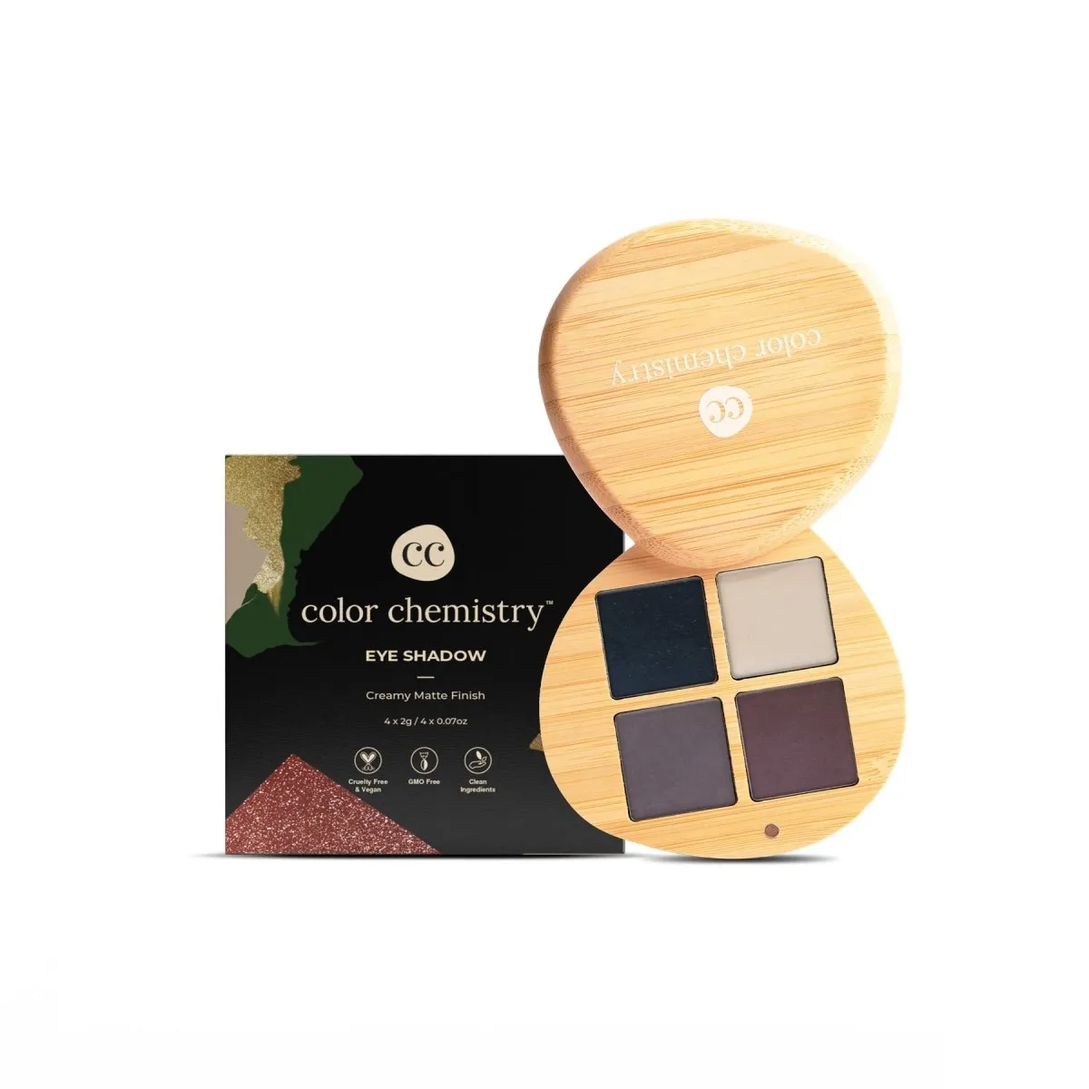 Certified Organic Eyeshadow Quad - Groundwork