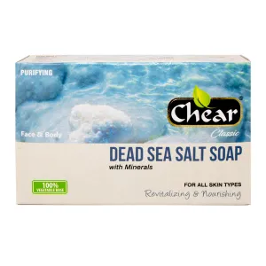 Chear Classic Dead Sea Salt Face & Body Cleansing Soap x 6pcs