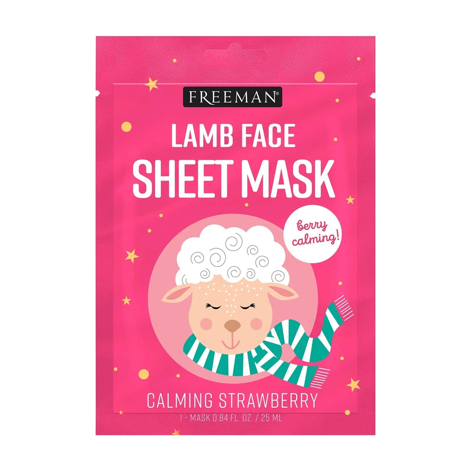 Freeman Lamb Face Strawberry Sheet Mask