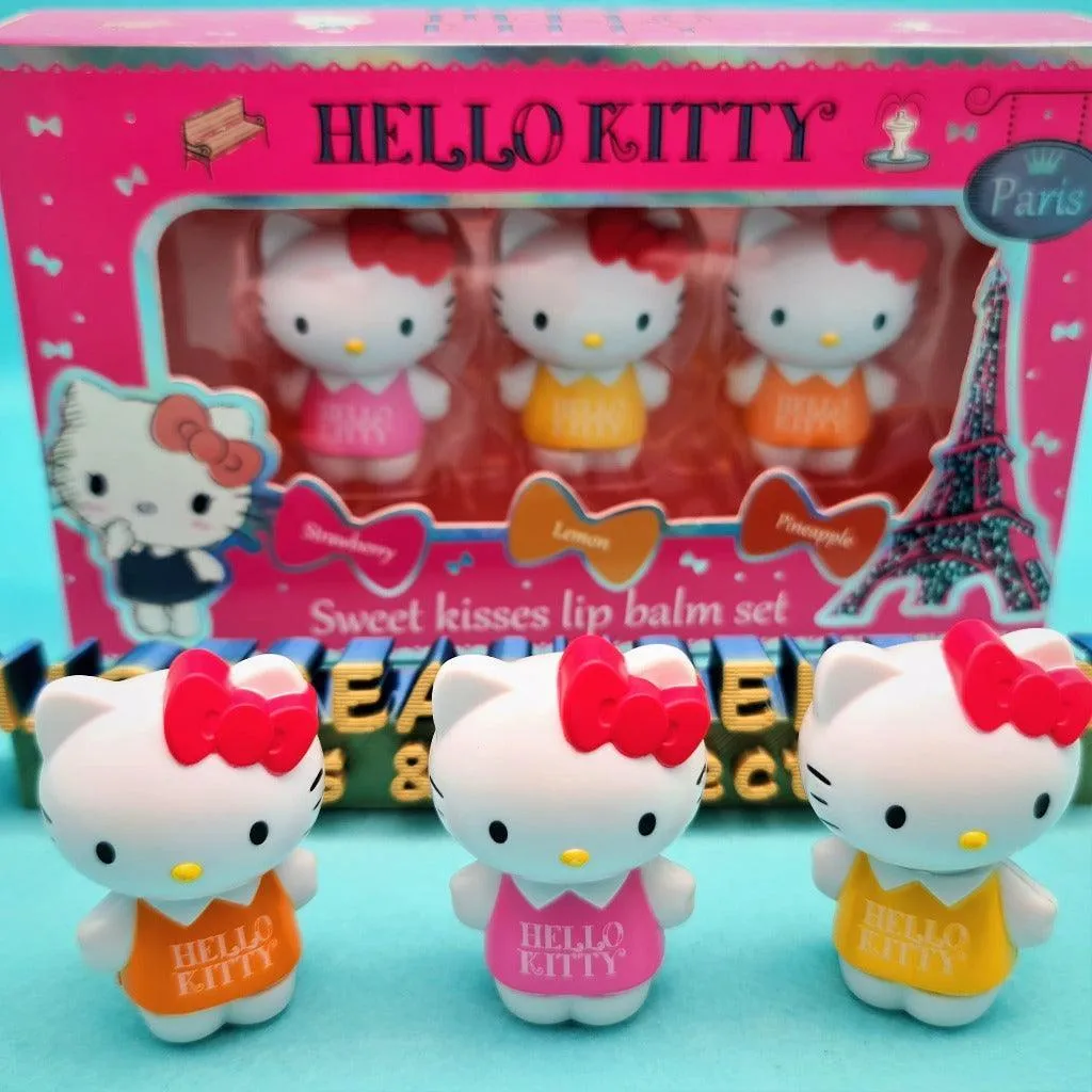 Hello Kitty Sweet Kisses Lip Balm Set (3 colors)