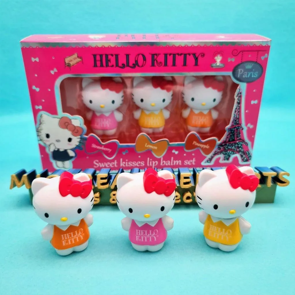 Hello Kitty Sweet Kisses Lip Balm Set (3 colors)