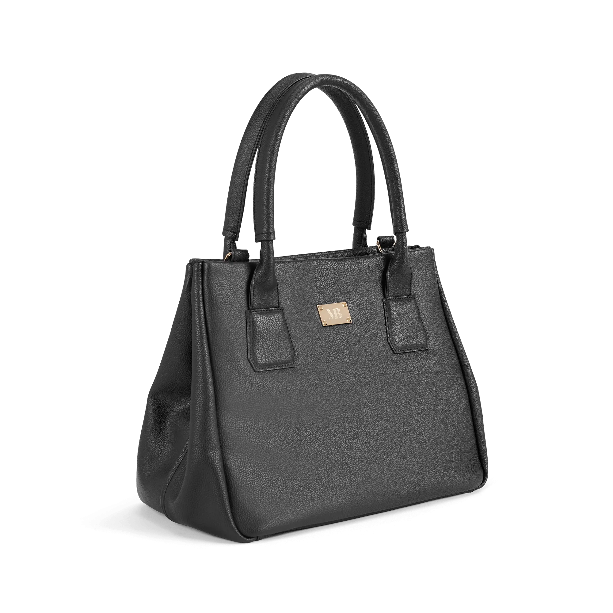 Indy Vegan Leather Tote Bag | Black