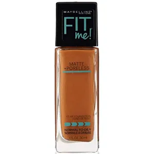 MAYBELLINE - Fit Me Matte   Poreless Liquid Foundation Makeup, Deep Golden Shade -  1 fl. oz. (30 ml)