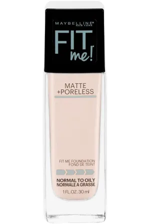 MAYBELLINE - Fit Me Matte   Poreless Liquid Foundation Makeup, Fair Porecelain Shade -  1 fl. oz. (30 ml)