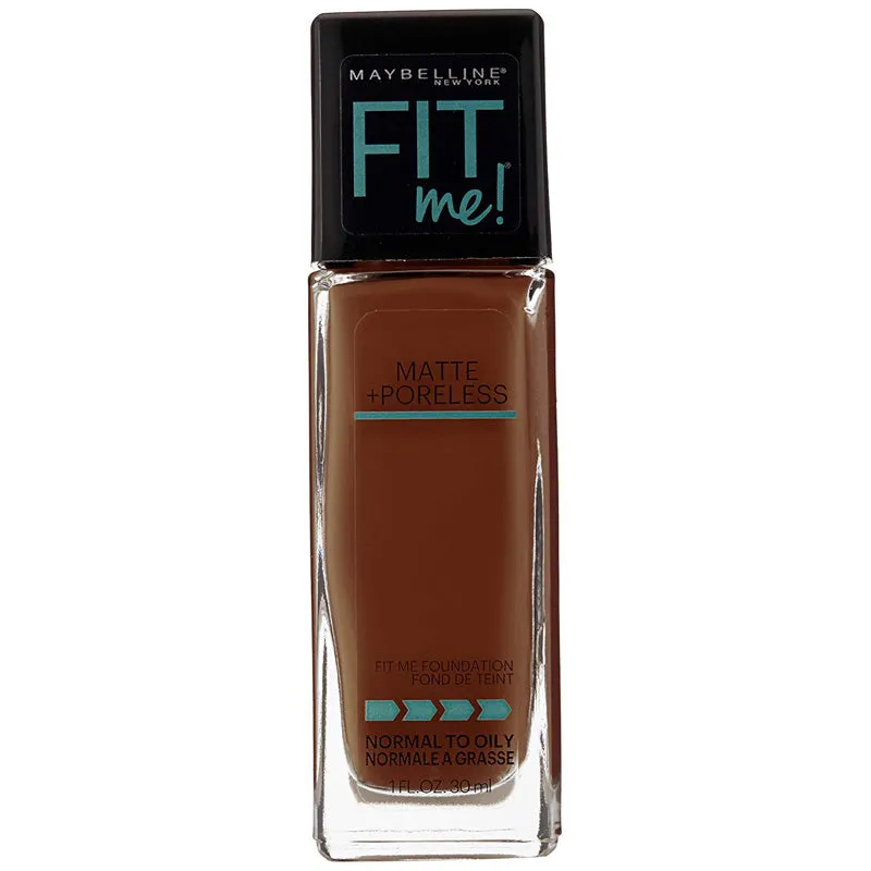 MAYBELLINE - Fit Me Matte   Poreless Liquid Foundation Makeup, Java -  1 fl. oz. (30 ml)