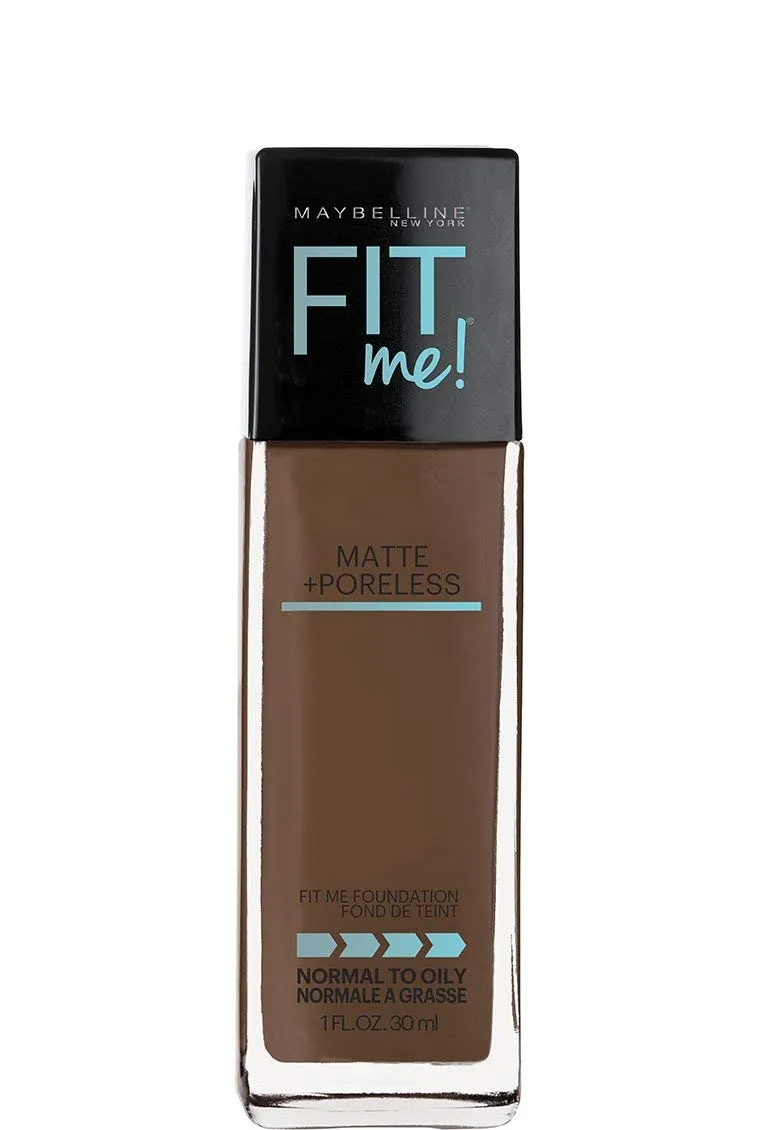 MAYBELLINE - Fit Me Matte   Poreless Liquid Foundation Makeup, Truffle Shade -  1 fl. oz. (30 ml)