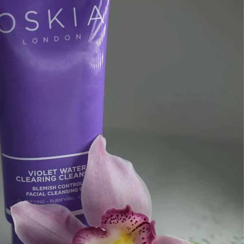 OSKIA Violet Water Clearing Cleanser Blemish Control Facial Cleansing Gel