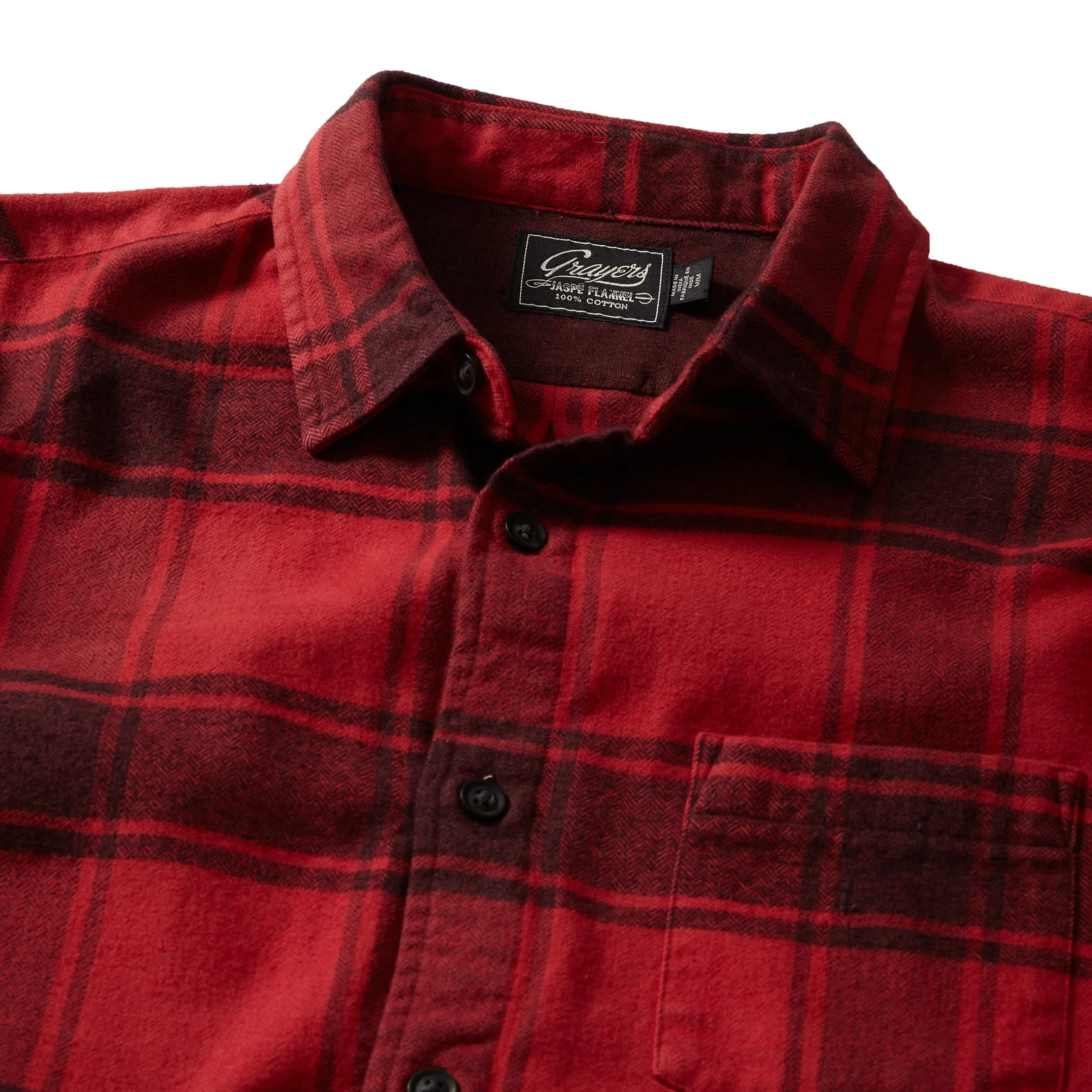 Pembroke Jaspe Flannel - Red Clay Plaid