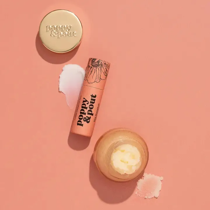 Poppy & Pout Lip Care Duo | Pink Grapefruit