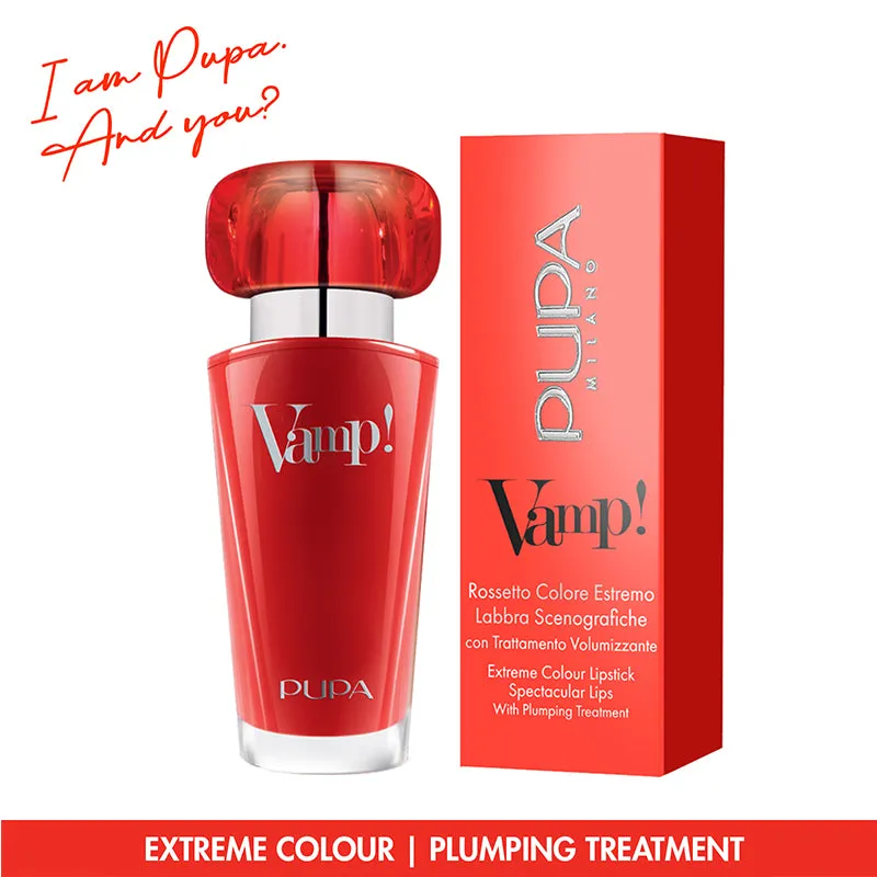 Pupa Vamp Extreme Colour Lipstick With Plumping Treatment - #103 Tea Rose