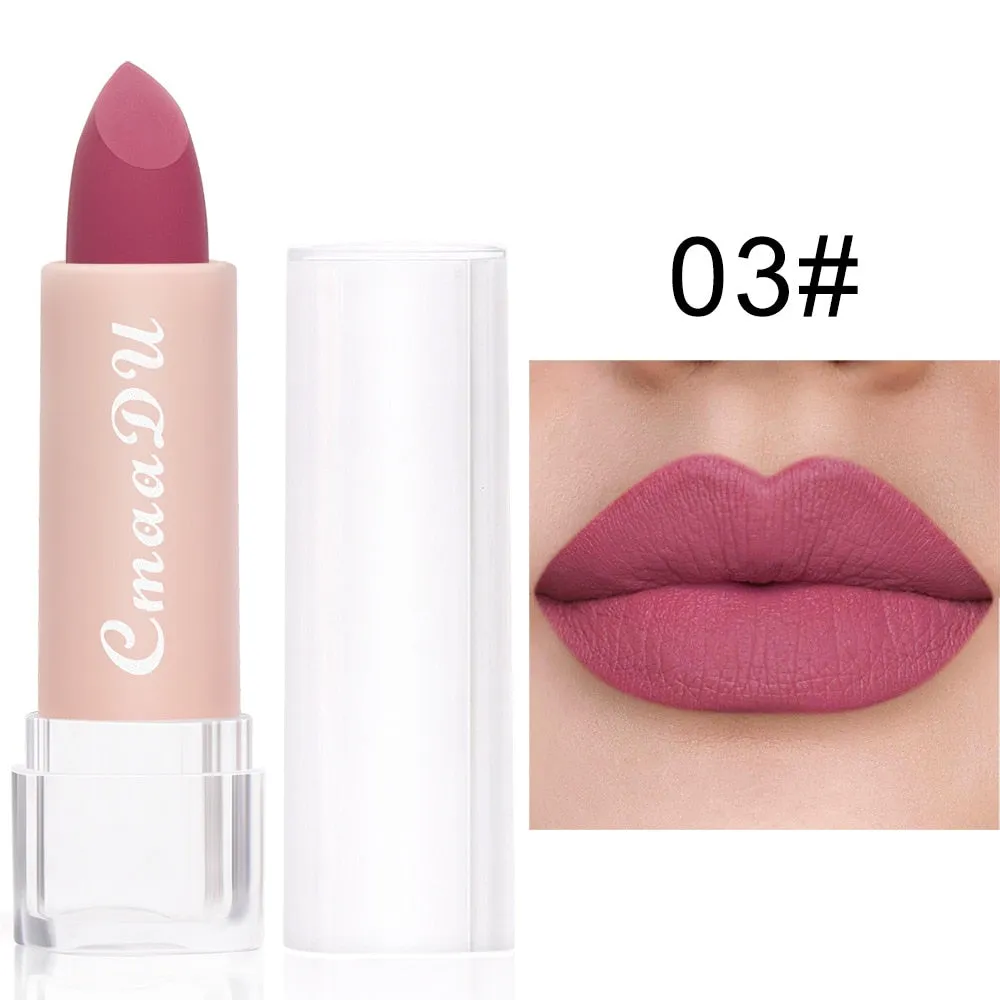 Sexy 15 Colors Velvet Matte Lipsticks Waterproof Long Lasting Sexy Red Lip Stick Non-Stick Cup Makeup Lip Tint Beauty Cosmetic