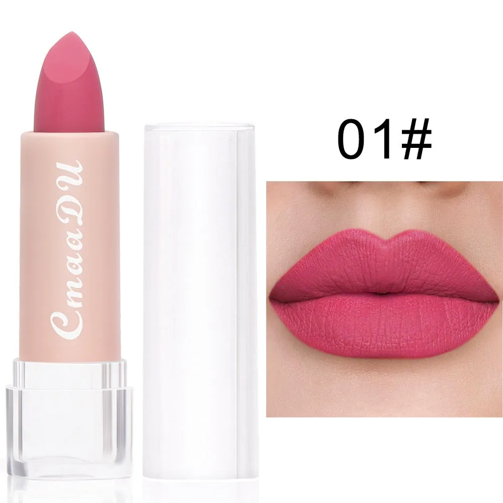 Sexy 15 Colors Velvet Matte Lipsticks Waterproof Long Lasting Sexy Red Lip Stick Non-Stick Cup Makeup Lip Tint Beauty Cosmetic